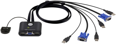 KVM-переключатель ATEN VGA - USB 2.0 A 1.8 м CS22U-AT