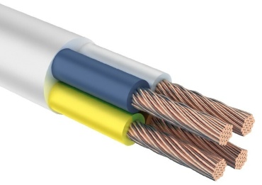АКК провод ПВС 4x2.5 кв.мм, 1 м