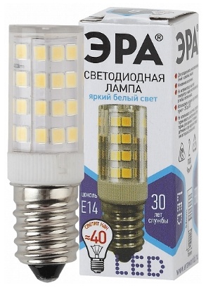 ЭРА 5W Е14, светодиодная, яркий белый
