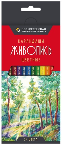 Цветной карандаш ВКФ форма шестигранная 24 шт