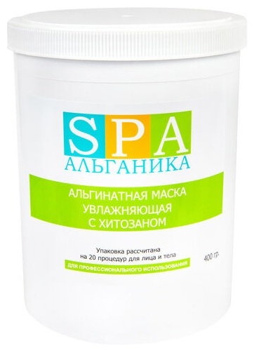 Маска для лица SPA Альганика альгинатная с хитозаном увлажняющая 400 г