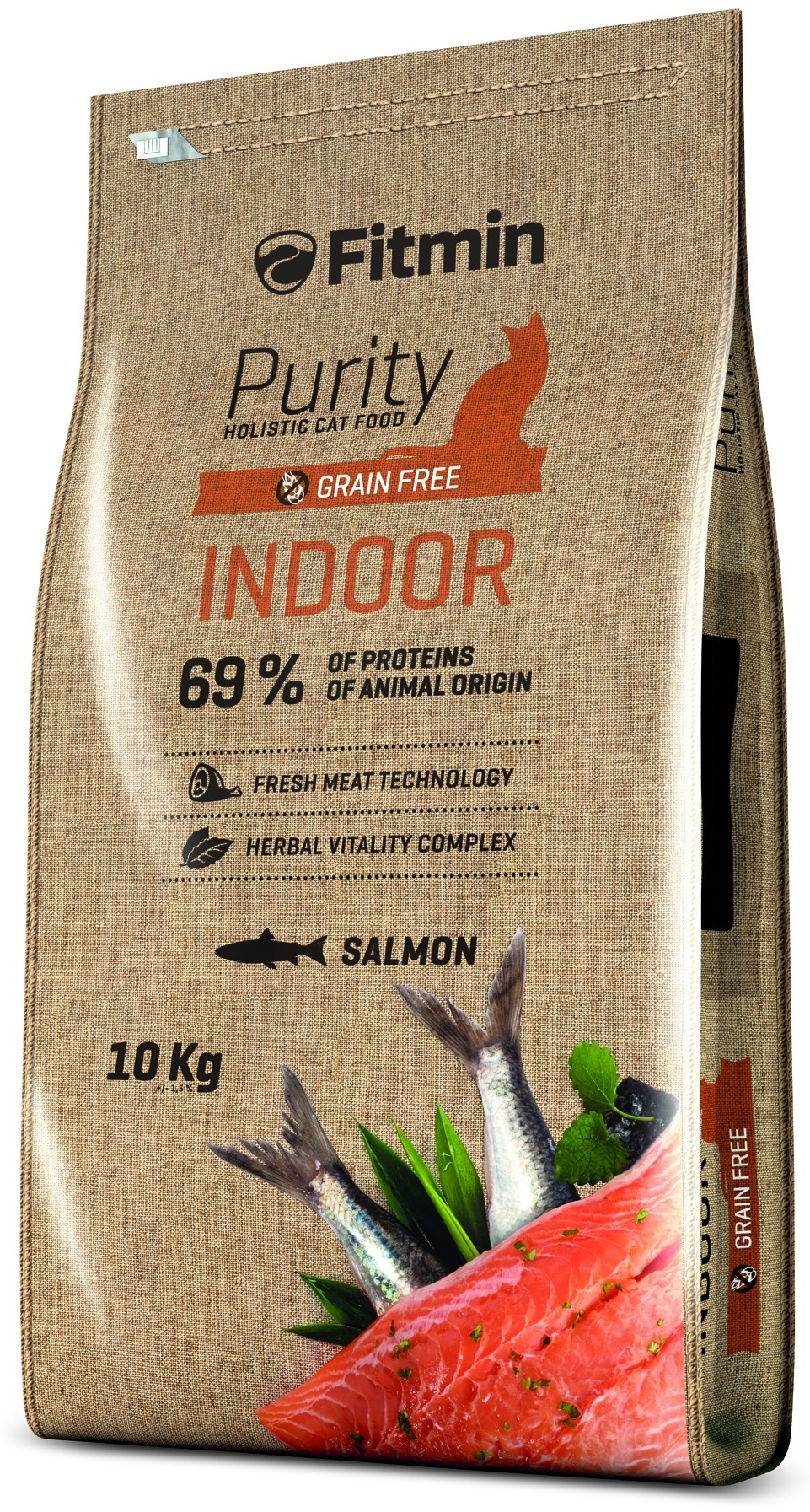 Купить Корм Fitmin Purity Indoor для живущих в помещении лосось 10 кг в ...