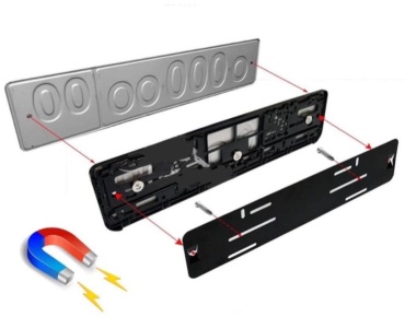 Рамка для номера RCS RCS-113 черный