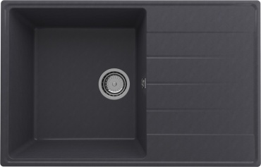 Кухонная мойка Ulgran Prima 780 78х50х18 см, кварцевый песок, тон космос