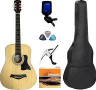 Гитара акустическая ALAU 38 comp + комплект бежевый