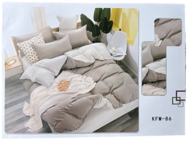 Комплект Kafuman Delight 2-спальный сатин, страйп-сатин, 2 наволочки: 50x70 см, 48x74 см