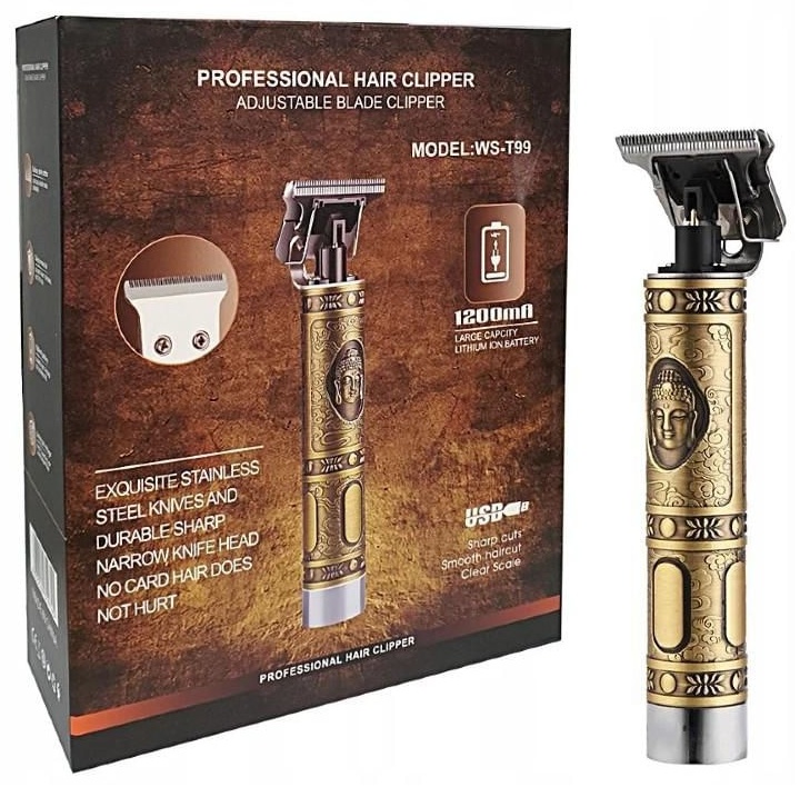 Hair Clipper триммер WS-T99 золотой