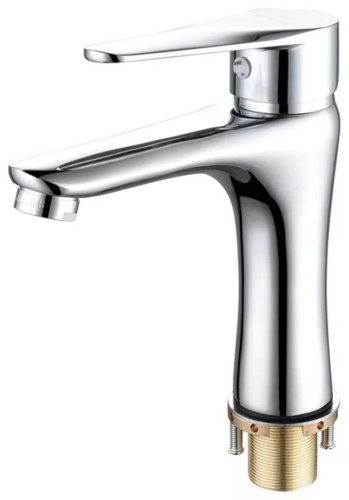Смеситель для раковины (умывальника) Calorie CAL6521А85 цвет серебристый, однозахватный