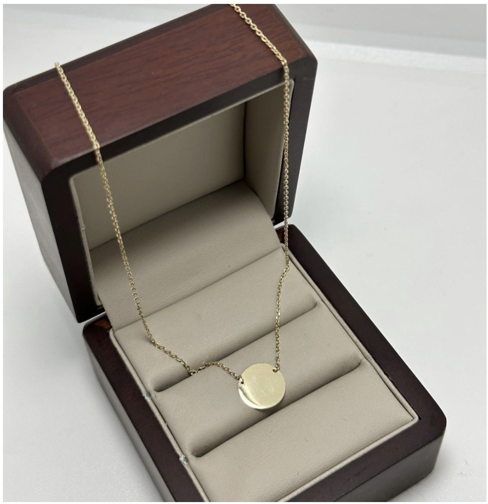 MIRSADO GOLD монетка длина 45 см, вес 1.93 г золото, плетение якорное
