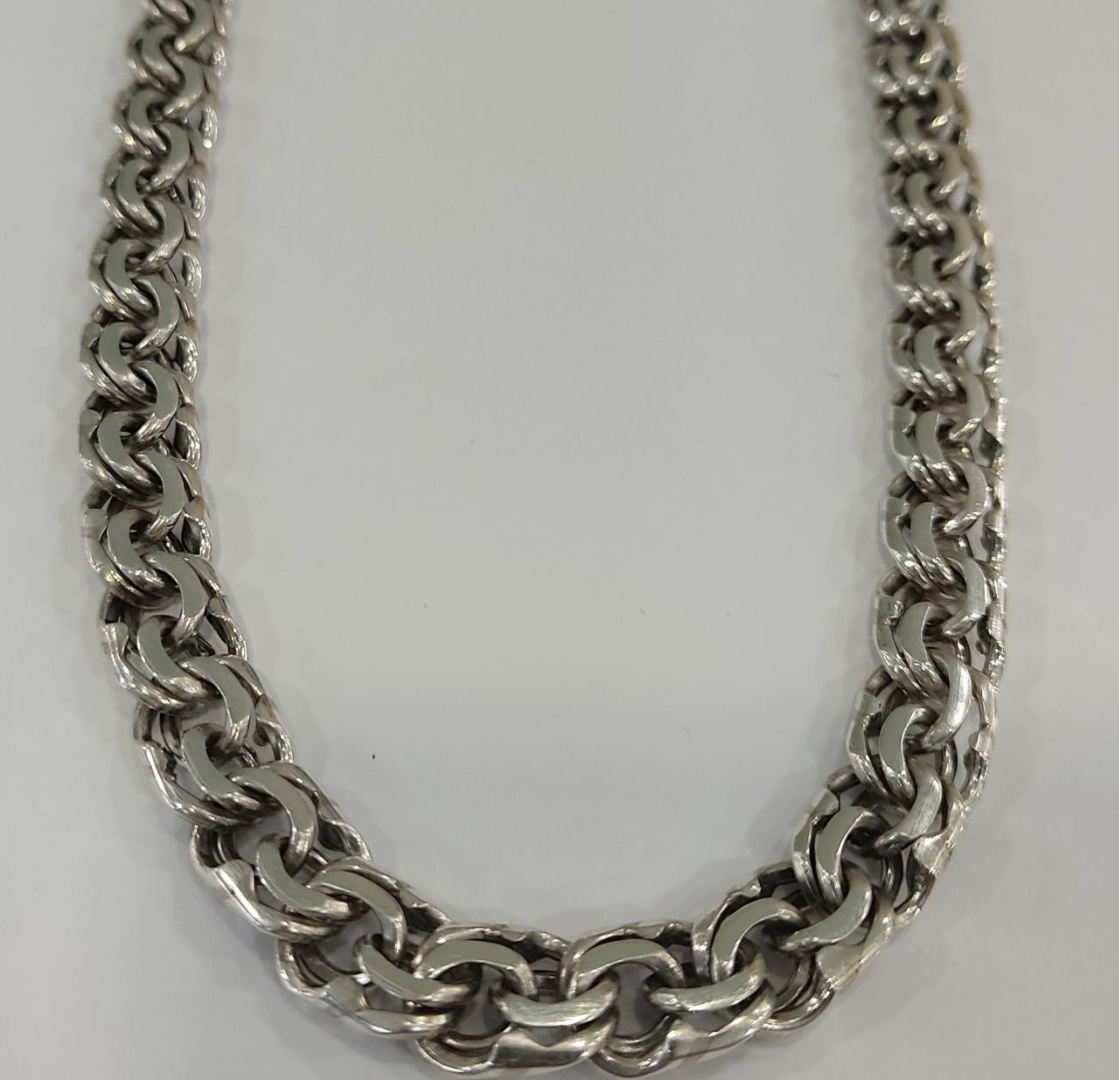 HandMade Kzs925-5000 длина 60 см, вес 107 г серебро, плетение бисмарк