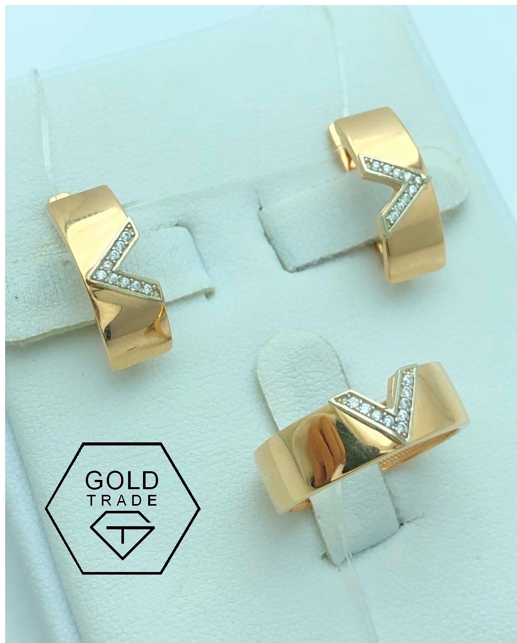 GOLD TRADE gt-600124 вес 6 г золото, фианит
