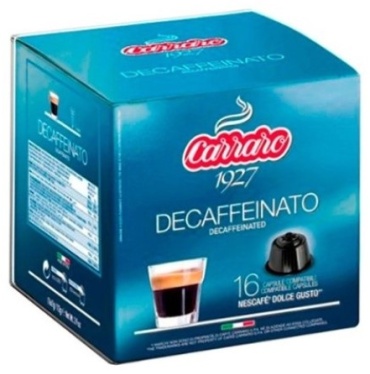 Капсулы кофе Carraro Decaffeinato 16 шт