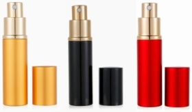 Атомайзер наливным путем стекло, металл 10 мл 3 шт