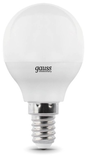 Gauss 10W Е14, светодиодная, холодный белый