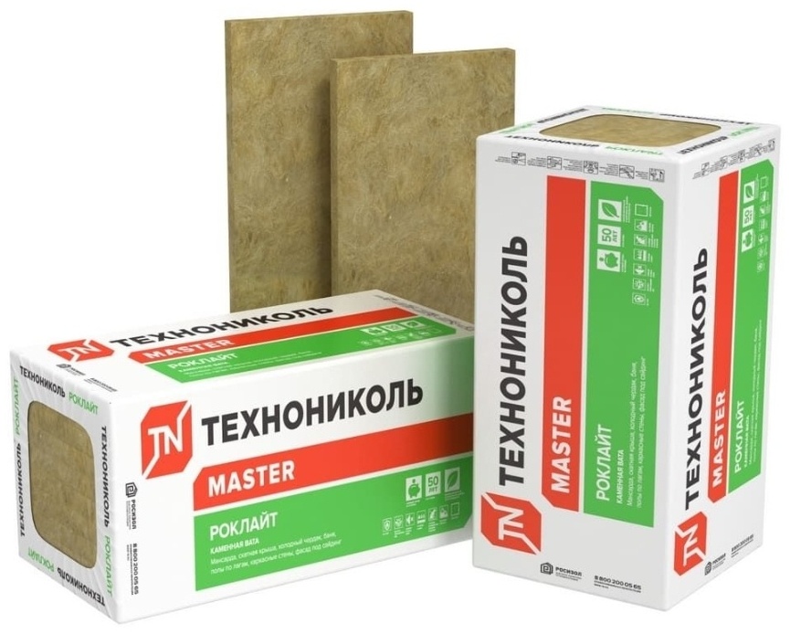 Минеральный утеплитель ТЕХНОНИКОЛЬ каменная вата 1200x600x50 мм
