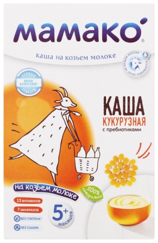 МамакО Кукурузная на козьем молоке с пребиотиками 200 г