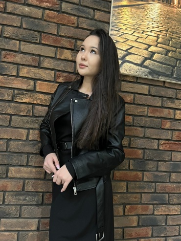 Кожаная куртка DressCode черный