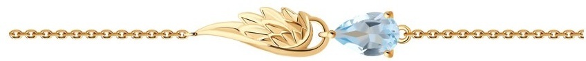 SOKOLOV BRA-SO-585-8253323-18 длина 18 см, вес 1.67 г золото, плетение фантазийное