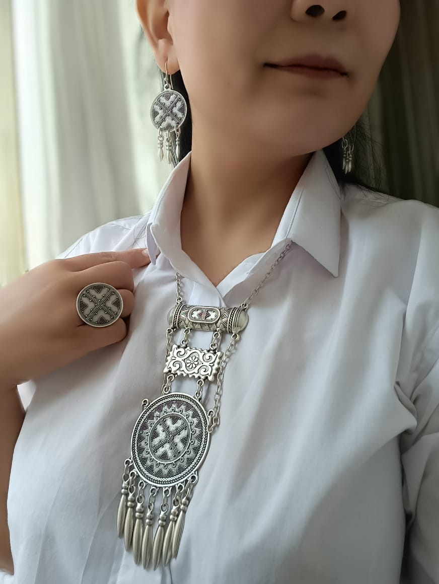 Комплект мельхиор, без вставок