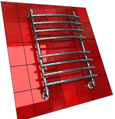Полотенцесушитель водяной Двин Twist R 80/50, лесенка 50x80 см