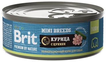 Brit Premium курица с цукини для мелких пород 100 г 1 шт