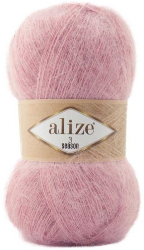 Мохер Alize 3 Season 161 Пудровый 500 м 100 г