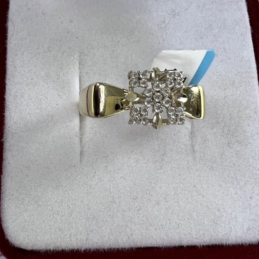 Altyn Gold 122360 размер 19 вес 2.36 г золото, фианит