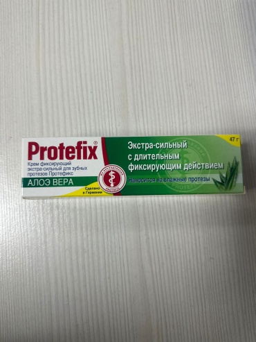 Крем Protefix Экстра-сильная фиксация зубных протезов алоэ вкус