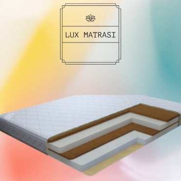 Матрас LUX MATRASI Пена кокос Gold, 140x190x20 см