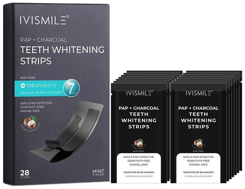 IVISMILE Mint отбеливающие полоски 14 шт