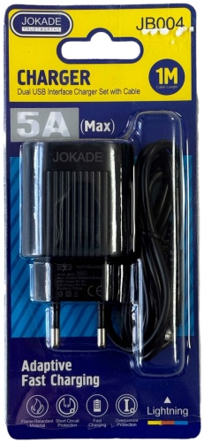 JOKADE JB004 Lightning, USB черный