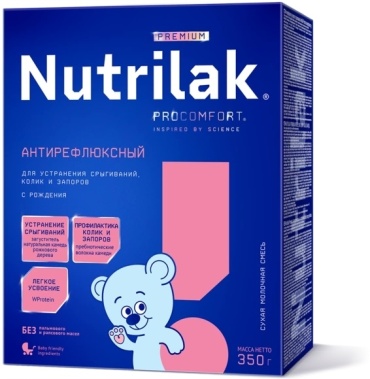 Nutrilak Premium Антирефлюксный 1 с рождения 350 г
