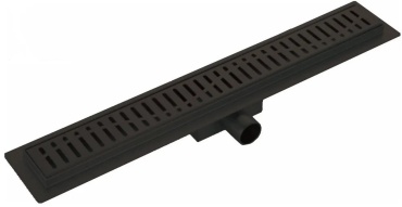 Душевой трап из нержавеющей стали SS304 боковой ASUA Armatür RIFEL 600x70x67mm черный