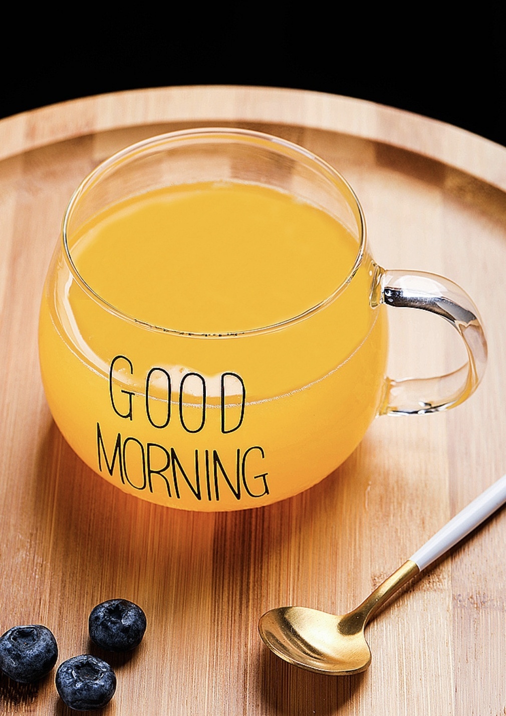 Кружка «Good morning», 450 мл, жаропрочное стекло, 1 шт.