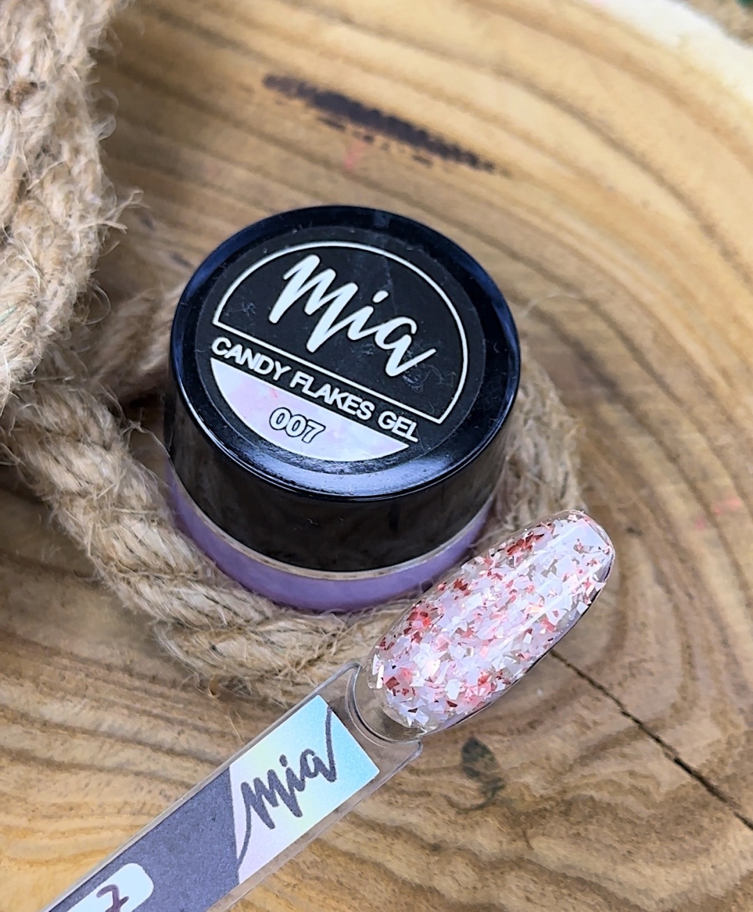 Mia гель для дизайна Candy flakes gel 007 5 мл