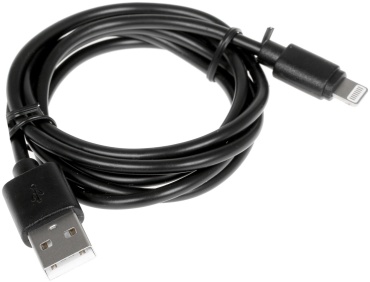 Кабель FinePower USB 2.0 (M), Lightning (M), 1 м, черный