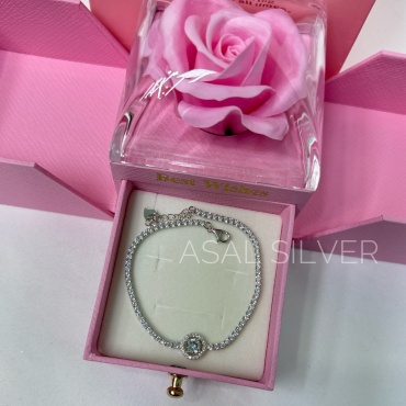 Asal Silver 961338asal длина 10 см, вес 4.42 г серебро, плетение якорное