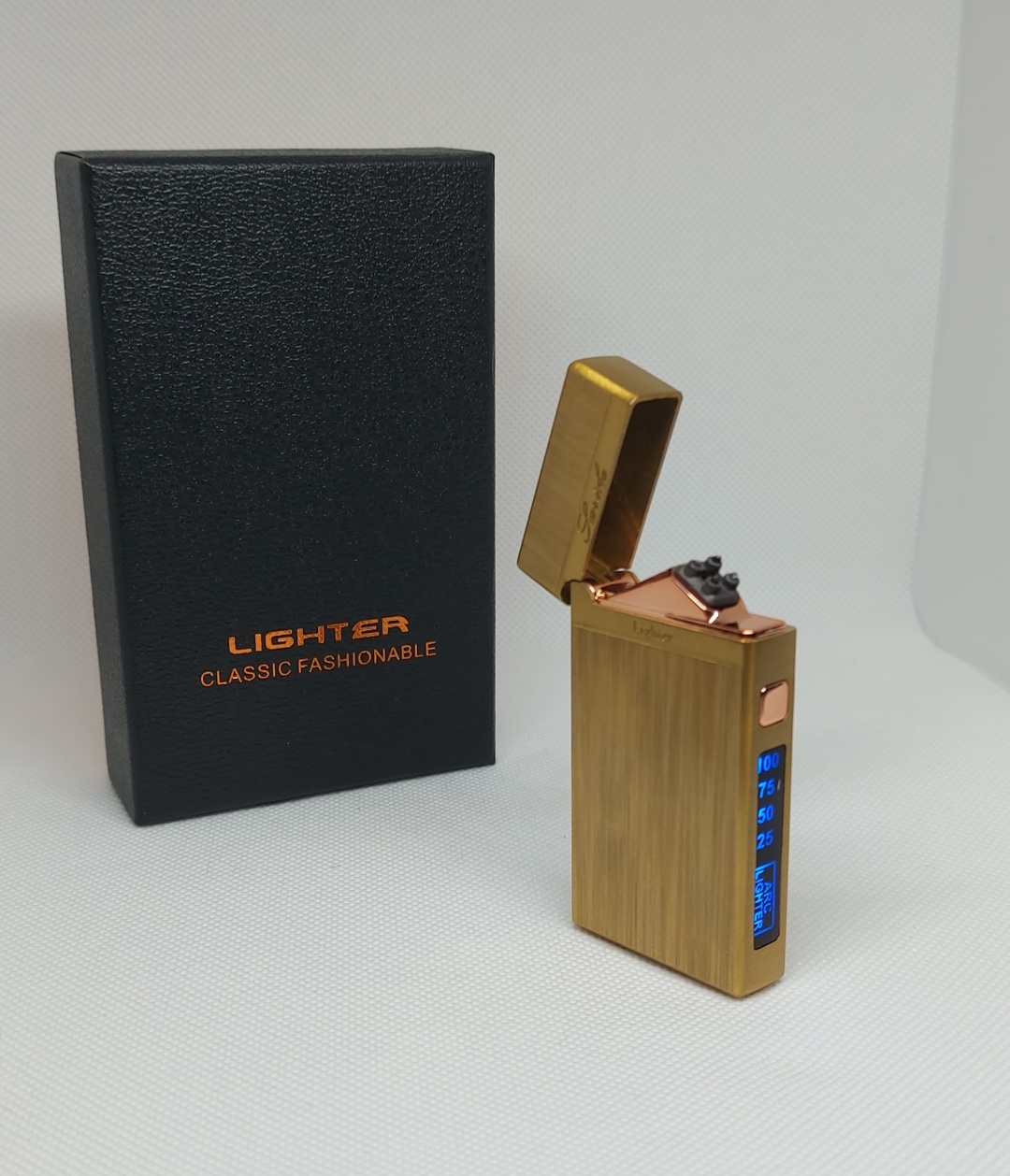 Электронная зажигалка 091089GL, металлический сплав
