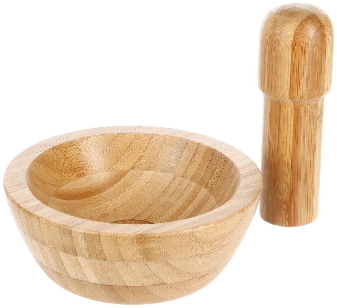 Ступка с пестиком Secret Gourmet 16x13x10 см, бамбук