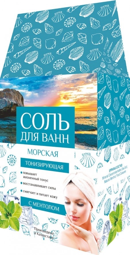 Гала Косметик и К Тонизирующая с ментолом морская соль 900 г