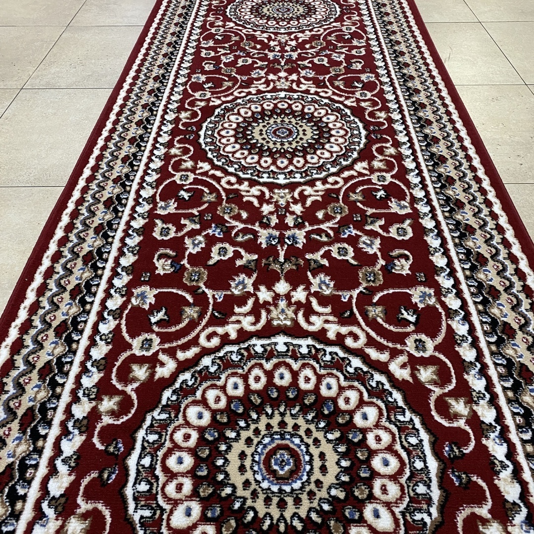 Ковровая дорожка Bal Tekstil короткий ворс, хлопок, полипропилен, джут, 100 см x 1.5 м