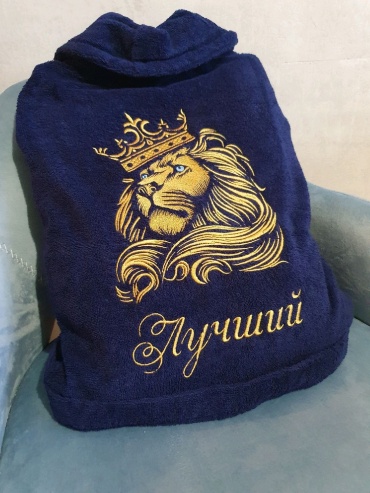 Лучший 17339394_468827 халат синий