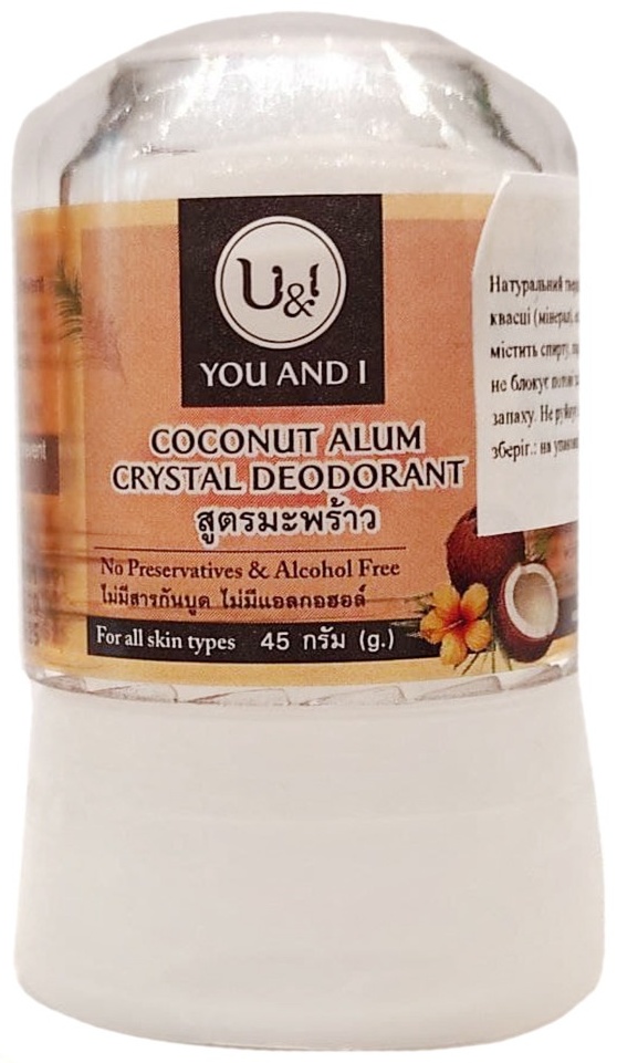 U&I Coconut Alum Crystal дезодорант унисекс 45 мл