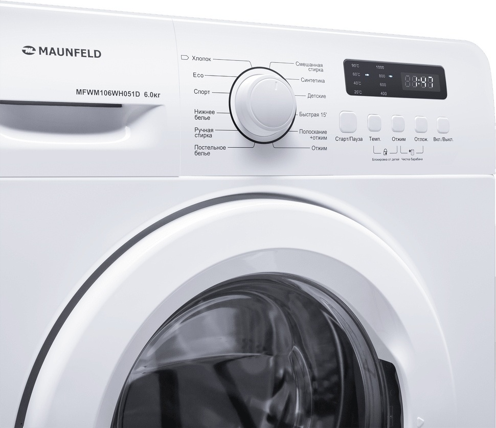 Стиральная машина MAUNFELD MFWM106WH051D белый 2