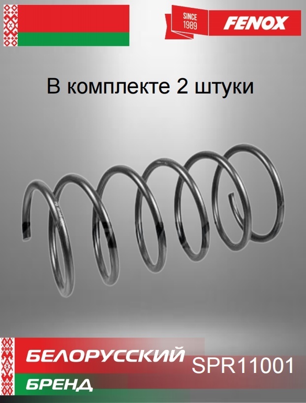 FENOX пружина передней подвески SPR11001