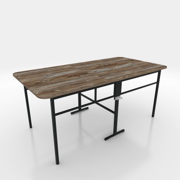 Стол-книжка Попов Лайт, 175х90x75 см, ЛДСП, коричневый