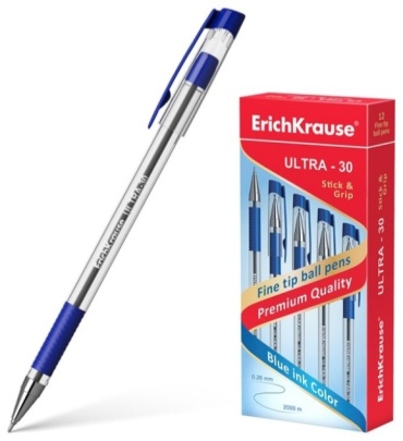 Ручка шариковая Индия 1013812 ULTRA-30 2 шт, цвет чернил синий