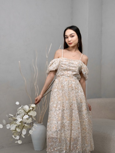 Повседневное платье IN STYLE оранжевый