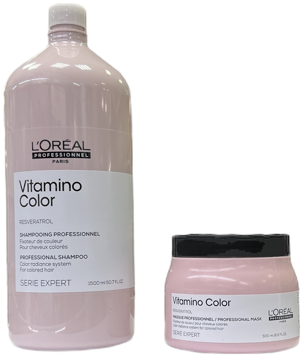 Loreal Professionnel Paris Vitamino Color шампунь, маска набор по уходу за волосами для женщин