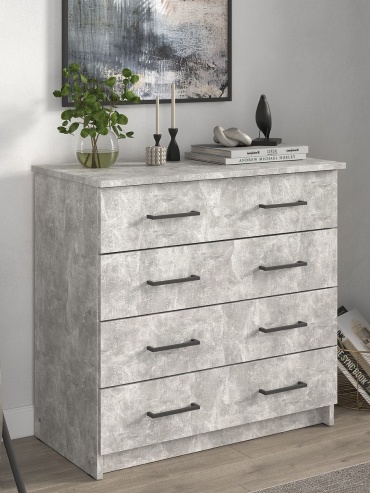 Комод ТТ 101, 75x39x72 см, светло серый